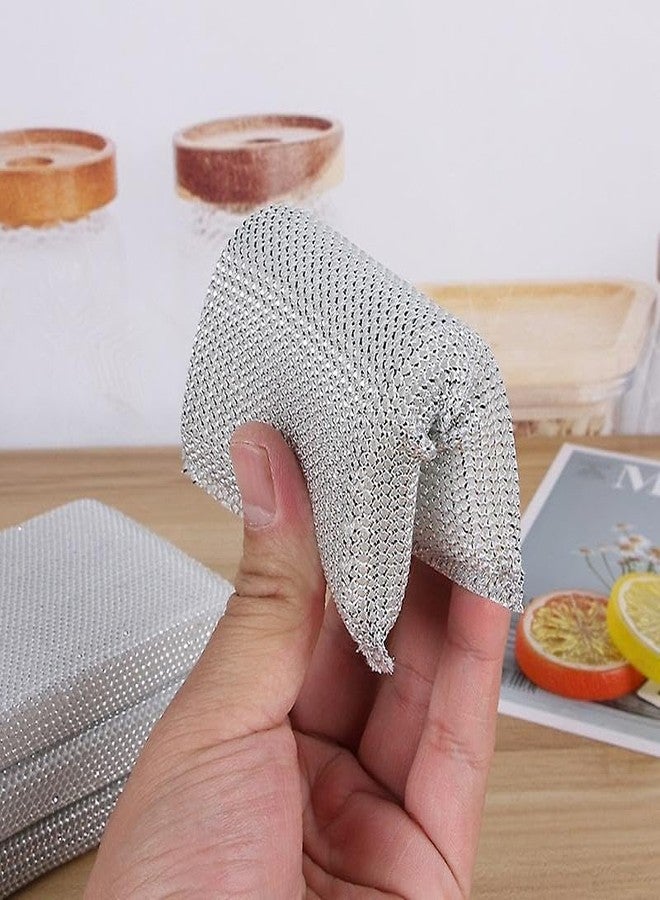TADRUP Sponge Scrubber, Scrub Sponge for Utensil Cleaning, Scratch Proof Scrubber for Kitchen Utensils, Steel Wire Non-Scratch Reusable Dishwashing Sponge for Kitchen (Pack of 12) - Image 2